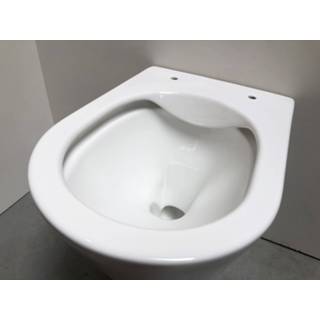 👉 Toiletset wit glans Bewonen Nadine - hangtoilet Rimless met Tece reservoir/bedieningsplaat