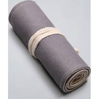 👉 Gordijn grijze active 72 gaten handgemaakte canvula pen grote capaciteit roller tas kleur lood schets briefpapier