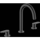 👉 Wastafelkraan zwart Hansgrohe Vernis 3-gats 166 met waste mat 4059625326190