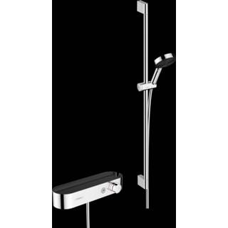 👉 Thermostaat chroom Hansgrohe Pulsify met glijstangset 90cm 105 3jet 4059625368275