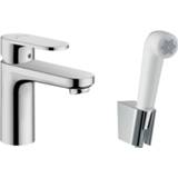 Wastafelkraan chroom Hansgrohe Vernis 108 met bidetset 4059625329955