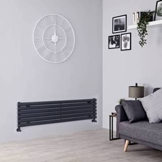 👉 Design radiatoren antraciet Radiator Horizontaal 140cm x 35,4cm 686Watt|Revive 5059803048486