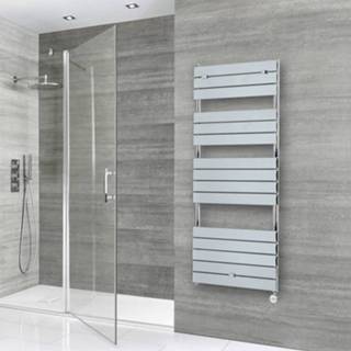 👉 Handdoekradiator chroom staal modern muur lustro elektrisch Elektrische Incl. Thermostatisch Verwarmingselement 60 x 151cm|Lustro 5051752606052