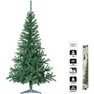 👉 Kunstkerstboom groene PVC 150 cm , 290 punten met standaard 7106628835123