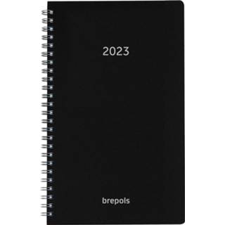 👉 Zwart stuks kantooragenda wit Brepols Building Technique Polyprop, zwart, 2023 5412303102933