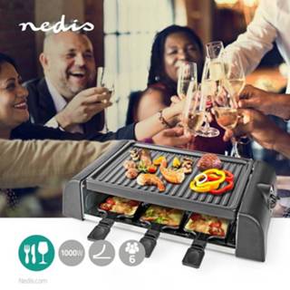 👉 Grill Nedis FCRA220FBK6 Gourmet Raclette voor 6 Personen 5412810334780