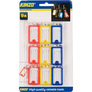 👉 Sleutel hanger Kinzo Sleutelhanger naamplaatje 9 delig 7106626834456