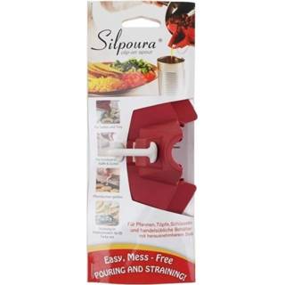 Clipon rood Silpoura clip-on schenktuit - trechter , set van 2 stuks 7106621526424