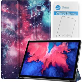 👉 Screenprotector active Case2go - Tablet hoes&2-Pack geschikt voor Lenovo Tab P11 11 Inch Auto Wake/Sleep functie Galaxy 8719793175018