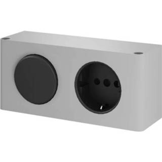 👉 Schakelaar grijs Saniselect Schakelaar/Stopcontact voor Spiegelkast 8714176003940