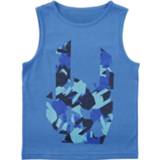 Shirt blauw mannen kraagv EMP Stage Collection - Tank Top mit Camouflage Rockhand T-shirt 4064854385313