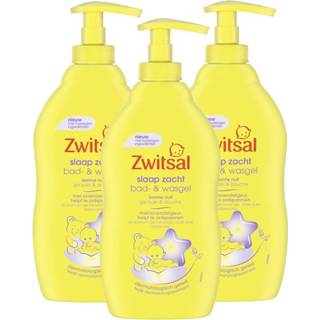 👉 Wasgel lavendel Zwitsal - Slaap Zacht Bad & 3 x 400ml Voordeelpack 7436926517552