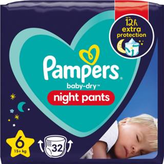 👉 Pamper 6 small Pampers - Night Pants Maat Pack 32 luierbroekjes 8006540416396