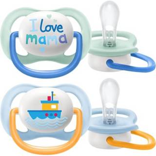 👉 Philips Avent - I Love Mama - Ultra Air Fopspeen - 0/6 mnd - 2 stuks