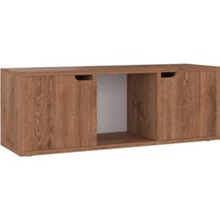 Spaanplaat bruin eiken Vidaxl Tv-meubel 88,5x27,5x30,5 Cm 8720286670163