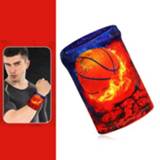 👉 Polsband elastische s active 3 stks Sport Fitness Polsbandjes Absorberen Sweat Playing Bal Riding Wiping Cold Polsbandjes, Specificatie: (Basketball)