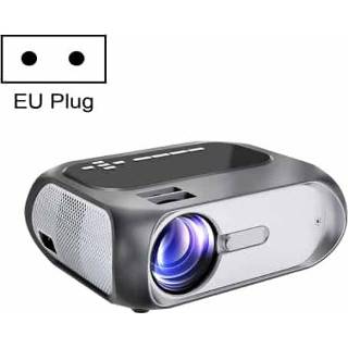 👉 Projector zilvergrijs active T7I 720P 200 ANSI Home Theatre LED HD Digitale projector, dezelfde schermversie, EU-stekker (zilvergrijs)