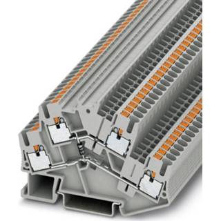👉 Phoenix Contact PTTBS 2,5-DIO/U-O 3210295 Componentenserieklem Aantal polen: 4 0.14 mm² 2.5 mm² Grijs 50 stuk(s)