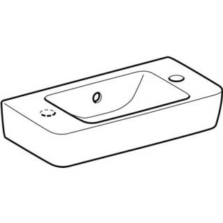 👉 Fontein wit Geberit Renova Compact met afleg 50x25cm kraangat rechts 4022009327366