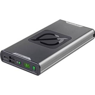 👉 Zwart Goal Zero Sherpa 100PD Solar-powerbank 6400 mAh Qi Wireless Charging Li-ion USB-A, USB-C Statusweergave, Gelijktijdig laden en ontladen