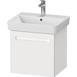 👉 Wastafelonderkast wit Duravit No.1 hangend met 1 lade 49 x 42,6 47,8 cm, mat