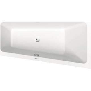 👉 Inbouw ligbad wit Duravit No.1 trapeziumvormig met één rugsteun rechts 150 x 80 cm,