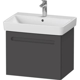 👉 Wastafelonderkast Duravit No.1 hangend met 1 lade 59 x 42,6 47,8 cm, grafiet mat