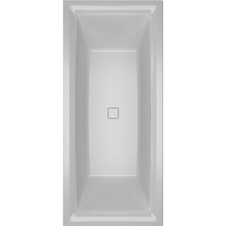 👉 Wit acryl Riho Still Square Plug&Play halfvrijstaand bad 170x75cm - rechts Fall 8714148588031