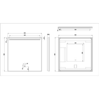 👉 Wiesbaden Ambi One dimbare Led condensvrije spiegel 60 x 60 cm