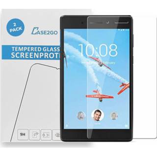 👉 Screenprotector transparant active Case2go - 2-pack geschikt voor Lenovo Tab E7 (TB-7104f) 8719793170396