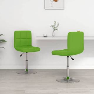 👉 Eetkamerstoel groen kunstleer active Eetkamerstoelen 2 st 8720286525685