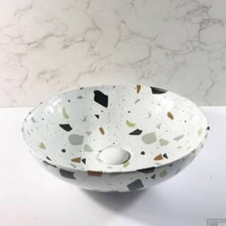 👉 Waskom meerdere kleuren Boss & Wessing Raja Rond 40x12 cm Terrazzo 8719304978855