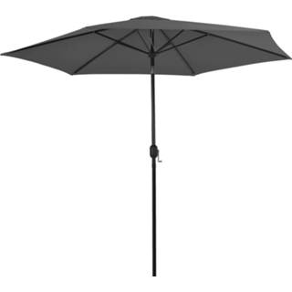 👉 Parasol antraciet active met metalen paal 300 cm 8718475697381