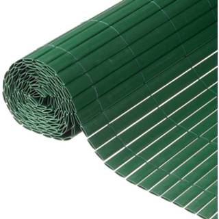 👉 Tuinscherm dubbelzijdig 1x3 m PVC groen