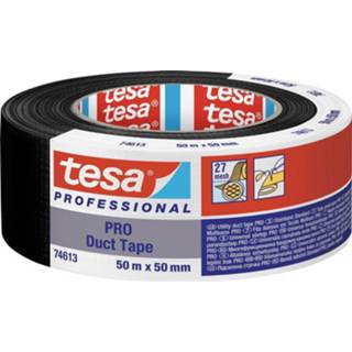 👉 Ducttape zwart Tesa Duct Tape PRO 74613-00002-00 Reparatietape (l x b) 50 m mm 1 stuk(s) 4063565117855