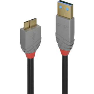 👉 Zwart LINDY USB-kabel USB 3.2 Gen1 (USB 3.0 / 3.1 Gen1) USB-A stekker, USB-micro-B stekker 2 m 4002888367677