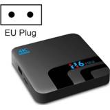 👉 Afstandsbediening active H6 Mini 4k Ultra HD Smart TV Box Android 10 Media Player WTIH Afstandsbediening, AllWinner H313 Quad-Core Arm Cortex-A53, RAM: 2GB, ROM: 16GB, ondersteuning WiFi, Bluetooth, Ethernet, US Plug