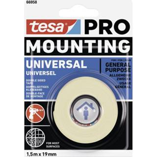 Montagetape wit Tesa Mounting PRO Universal 66958-00000-00 (l x b) 1.5 m 9 mm 1 stuk(s) 4063565116353