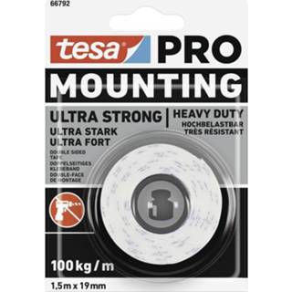 👉 Montagetape wit Tesa Mounting PRO Ultra Strong 66792-00000-00 (l x b) 1.5 m 19 mm 1 stuk(s) 4063565115349