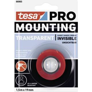 👉 Montagetape transparent transparant Tesa Mounting PRO 66965-00000-00 (l x b) 1.5 m 19 mm 1 stuk(s) 4063565116261