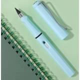 👉 Inkt cartridge blauw active 5 stks geen behoefte aan slijpen Tekening Schets Pen niet gemakkelijk te breken Wisbaar HB Writing Potlood (Makaron Blue)