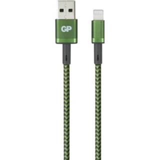 👉 Groen GP Batteries USB-laadkabel USB-A stekker, Apple Lightning stekker 1 m 4891199190704