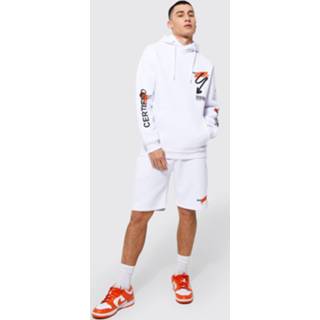 👉 Graffiti Trainingspak Met Shorts, White