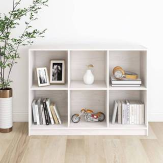 👉 Boekenkast wit grenenhout active 104x33x76 cm massief 8720286772966