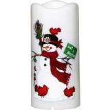 👉 Nachtlamp active LED Candle Projection Lamp Kerst Decoratie Nachtlampje (Snowman)