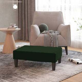 👉 Voetenbank groen fluweel active 78x56x32 cm donkergroen 8720286636077