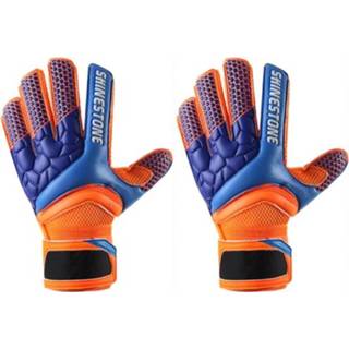 👉 Keeperhandschoen oranje 10 active Shinestone ST915 1 Paar vingerbescherming Dikke latex keeper handschoenen, maat: (oranje)