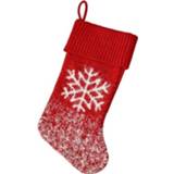 👉 Kerstboom active XD22172 Hanger Gift Bag Fluff Knit Christmas Socks (Snowflake)