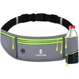 👉 Waterfles grijs active Cwilkes MF-008 Outdoor Sports Fitness Waterdichte Taille Bag Telefoon Pocket, Stijl: Met (grijs)