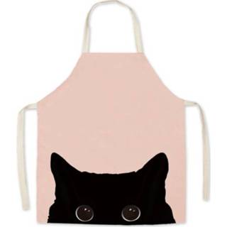 👉 Schort active 2 stks Supermarkt Huishoudelijke Keuken Restaurant Workwear Mouwloos Schort, Specificatie: 65x75 cm (Cat Dog Series -8)